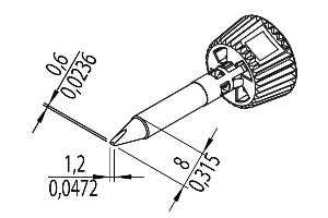 Ersa i-Tool Trace Lötspitze - meißelförmig - 1.2 mm