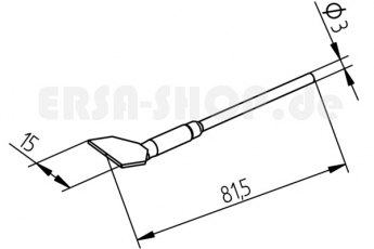 ERSADUR LF-Entlötspitzenpaar, Spatenform 15.0 mm