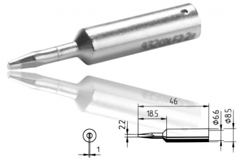 ERSADUR LF-Lötspitze, meißelförmig 2.2 mm