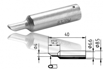 ERSADUR-Lötspitze, Hohlkehle 4.0 mm ø