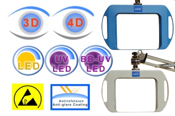 Lico LED Lupenleuchte Big Eye UV