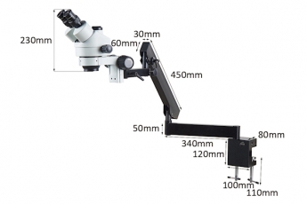 Schwenkarm Mikroskopstativ ASL6A