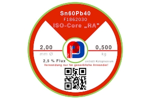 Lötdraht ISO-Core® RA Sn60Pb40 - Ø 2.00 mm - 500 gr