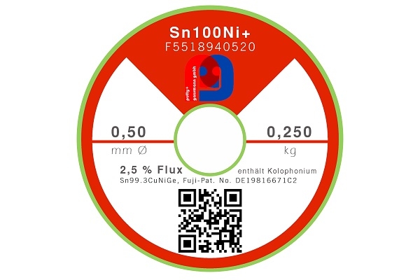 Lötdraht Sn99Cu0.7NiGe - Ø 0.50 mm - 250 gr